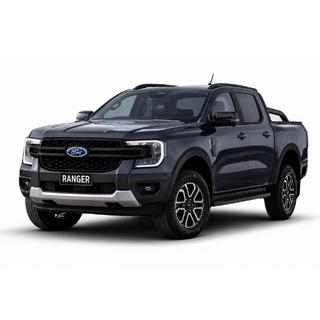 Чёрные рейлинги OEM (ABS-пластик, установка на клей) Volkswagen Amarok 2022- гг. фото 1