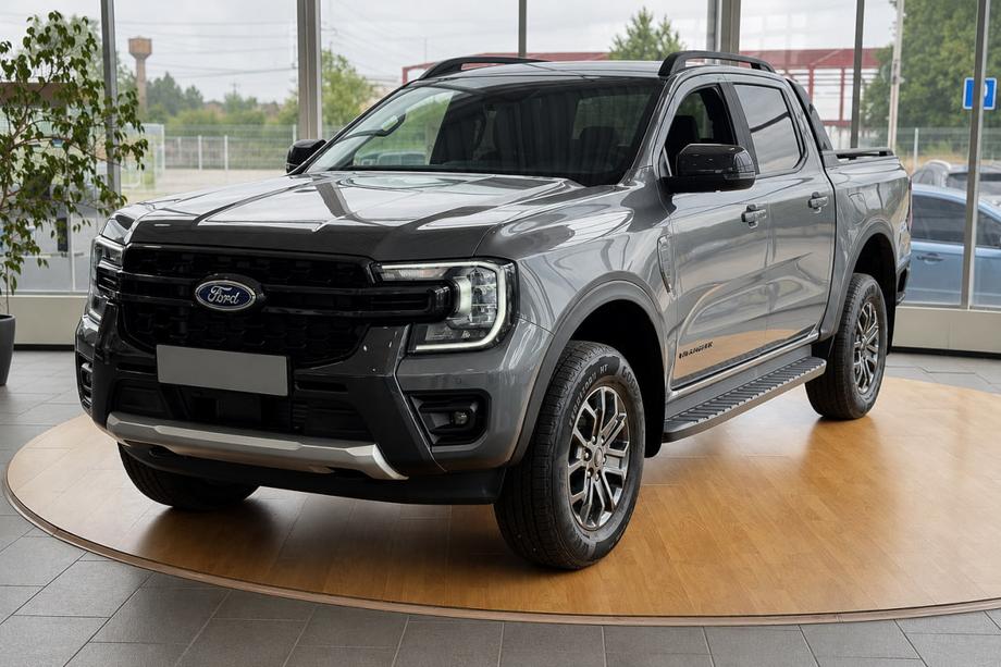 Ford Ranger 2022- гг. Рейлинги черные OEM (Алюминий) Image