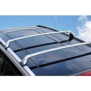 Багажник (поперечины) серые на рейлинги OEM (под ключ, алюминий)
