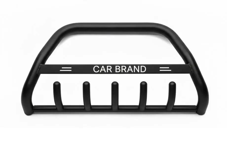 Renault Logan MCV 2005-2013 гг. Передняя дуга Black WT004 (нерж.) Image
