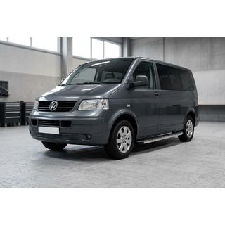 Боковые Подножки BlackLine (2 шт, Алюминий) Volkswagen T5 Transporter 2003-2010 гг. фото 3