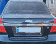 Chevrolet Aveo T250 2005-2011 гг. Задняя Накладка Нержавейка фото 3