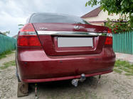 Chevrolet Aveo T250 2005-2011 гг. Задняя Накладка Нержавейка фото 1