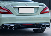 Mercedes CLS C218 2011-2018 гг. Задний диффузор с хромированными насадками выхлопа (2015-2018, Дизайн GT63) фото 3