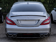 Mercedes CLS C218 2011-2018 гг. Задний диффузор с хромированными насадками выхлопа (2015-2018, Дизайн GT63) фото 2
