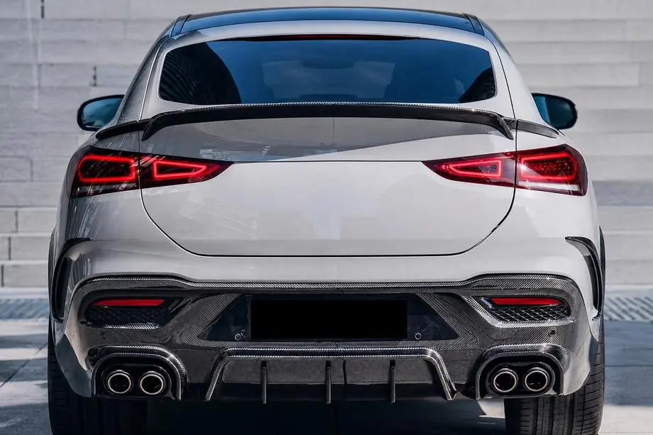 Mercedes GLE coupe C167 2019- гг. Задний диффузор из натурального карбона Image