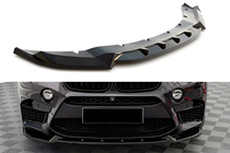 BMW X6 F16 2014-2019 гг. Передняя лип-накладка DPT V-2 (Для X6M F86, черный глянец) фото 1