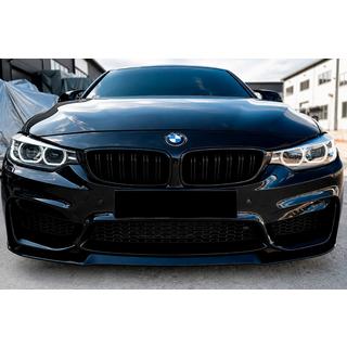 Передняя накладка lip CS-Style (для M4, черный глянец) BMW 4 серия F32/F33/F36 2012-2020 гг. фото 3
