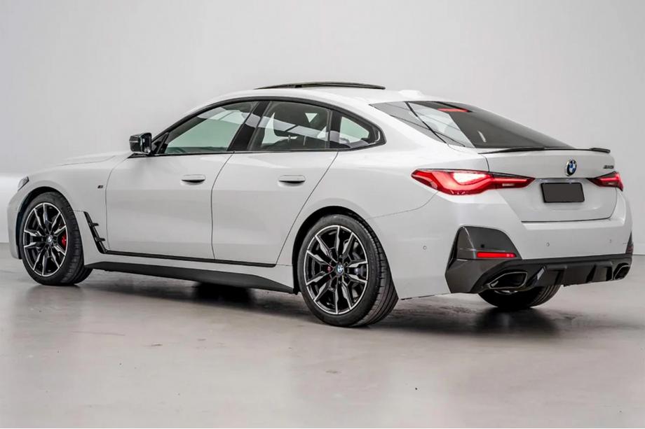 BMW 4 серия G22/23/26 2020- гг. Диффузор заднего бампера с насадками на выхлоп (для G26 M-Sport) Фото 6