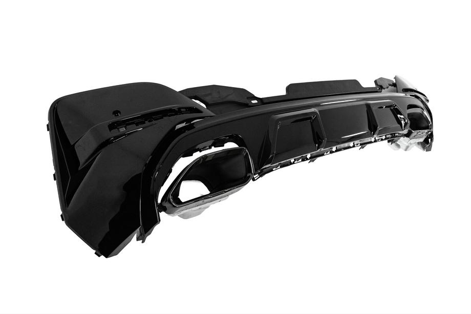 BMW 4 серия G22/23/26 2020- гг. Диффузор заднего бампера с насадками на выхлоп (для G26 M-Sport) Фото 14