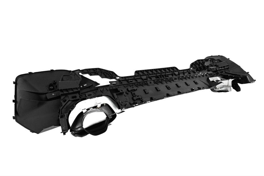BMW 4 серия G22/23/26 2020- гг. Диффузор заднего бампера с насадками на выхлоп (для G26 M-Sport) Фото 17