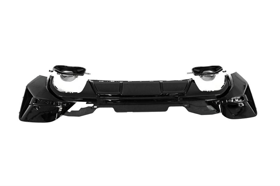 BMW 4 серия G22/23/26 2020- гг. Диффузор заднего бампера с насадками на выхлоп (для G26 M-Sport) Фото 18