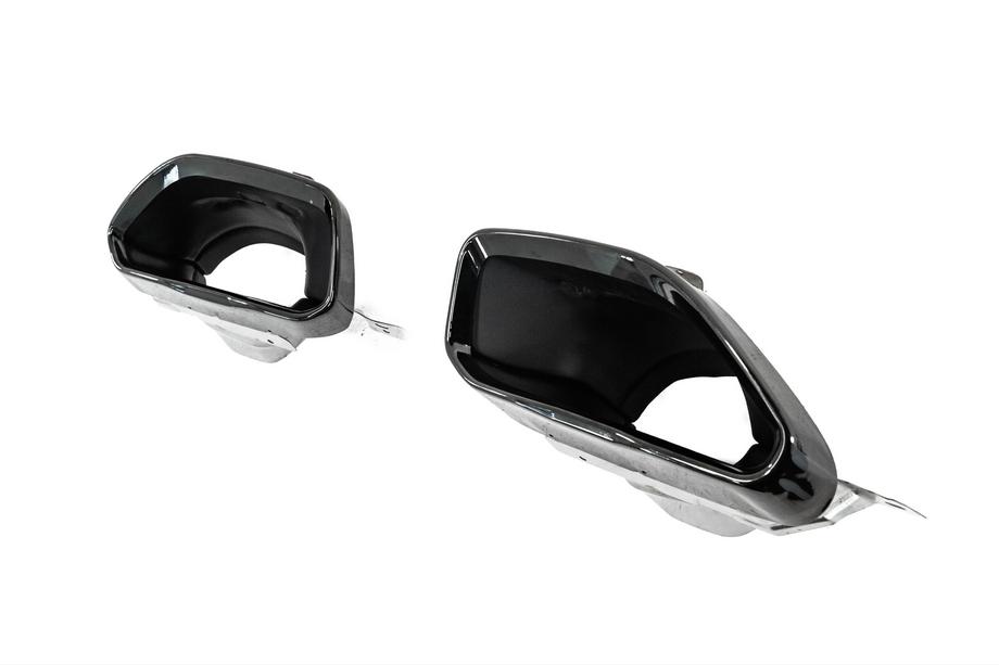 BMW 4 серия G22/23/26 2020- гг. Диффузор заднего бампера с насадками на выхлоп (для G26 M-Sport) Фото 20