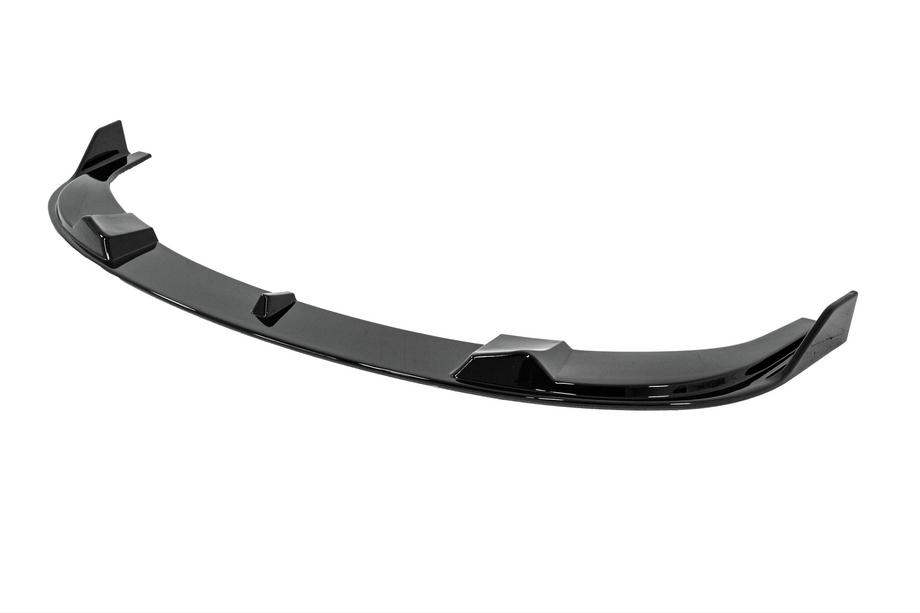 BMW 5 серия E60/E61 2003-2010 гг. Накладка на передний бампер Lip (для M-Sport, черный глянец) Фото 3