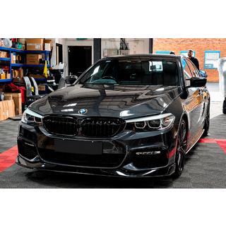 Накладка на передний бампер Lip AC-Style (для M-Sport 2017-2020, ABS) BMW 5 серия G30/G31 2017–2023 гг. фото 1