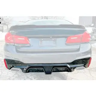 Диффузор заднего бампера CS-Style (для M-Sport/M5 F90, ABS) фото 1