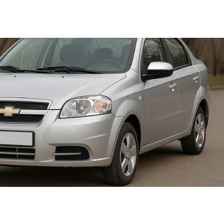 Накладки на Зеркала (2 шт., Нержавейка) Chevrolet Aveo T250 2005-2011 гг. фото 3