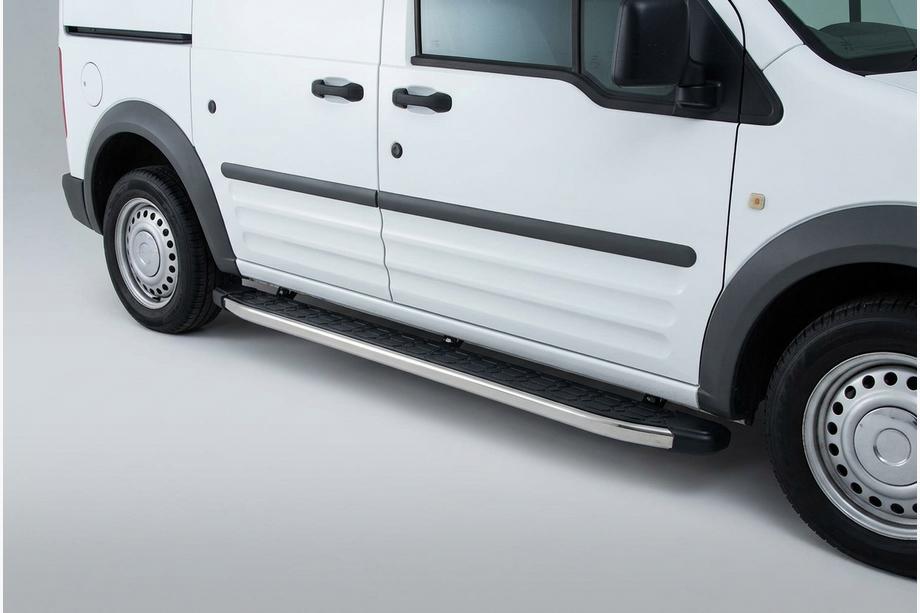 Ford Connect 2002–2006 гг. Боковые Подножки BlackLine (2 шт, Алюминий) Image