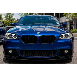 Накладка на передний бампер MP-Style (для M-Performance, чёрный глянец) BMW 5 серия F10/F11 2010–2016 гг. фото 1