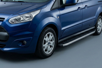 Ford Connect 2014-2021 гг. Боковые Подножки BlackLine (2 шт, Алюминий) фото 1