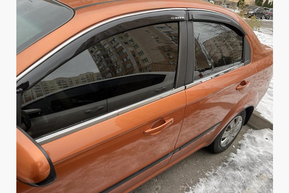 Chevrolet Aveo T250 2005-2011 гг. Нижние молдинги окон нержавейка (4 шт.) Хэтчбек Image