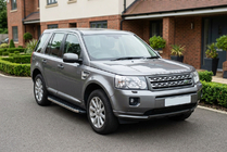 Land Rover Freelander II 2006–2014 гг. Боковые Подножки BlackLine (2 шт, Алюминий) фото 1