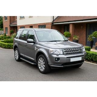 Боковые Подножки BlackLine (2 шт, Алюминий) Land Rover Freelander II 2006–2014 гг. фото 1