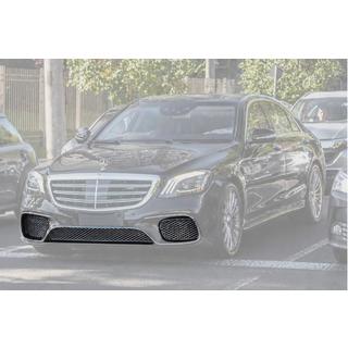 Комплект решеток в бампер 2018-2021 (S65 AMG, хром) Mercedes S-class W222 2013-2022 гг. фото 1