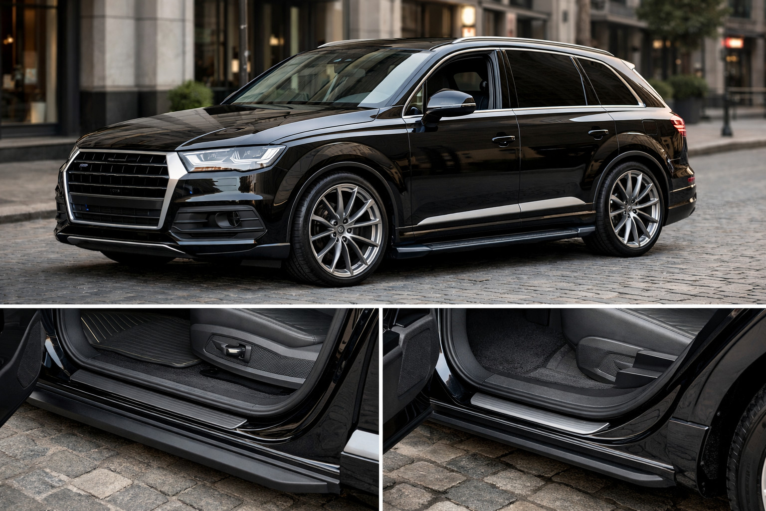 Стартовый апгрейд Audi Q7 для города: посадка, комфорт и чистые пороги