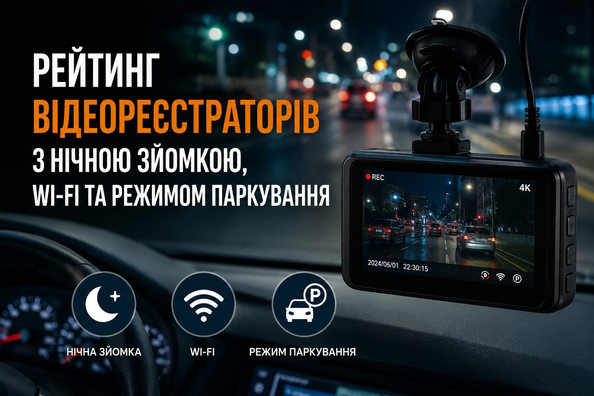 Рейтинг видеорегистраторов: ночная съемка, Wi‑Fi и режим парковки фото 1