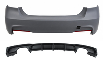 BMW 3 серия F30/F31 2012-2019 гг. Задний бампер с диффузором под двусторонний двойной выхлоп M-Sport (для F30) фото 1