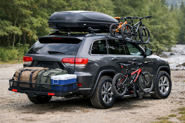 Что установить на Jeep Grand Cherokee WK2 для семьи и тяжёлого багажа фото 1