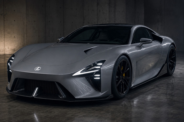 Электрический Lexus LFA Concept впервые показали в движении: что известно фото 1