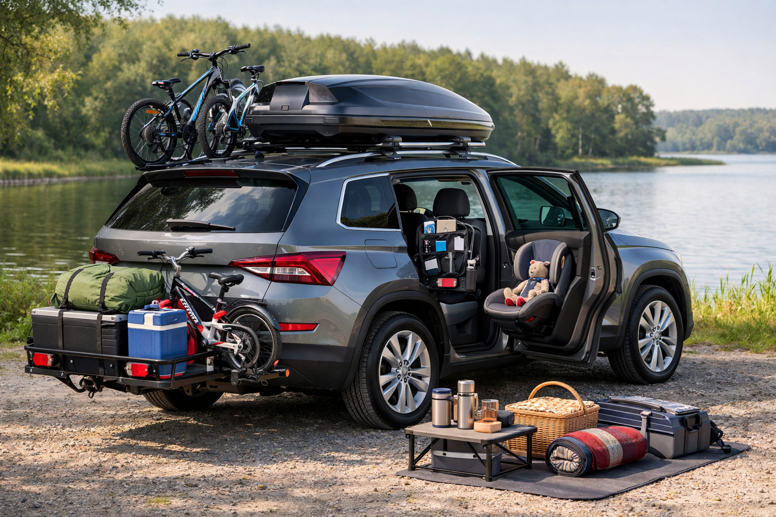 Skoda Kodiaq 2016-2023: пакет доработок для семьи и багажа