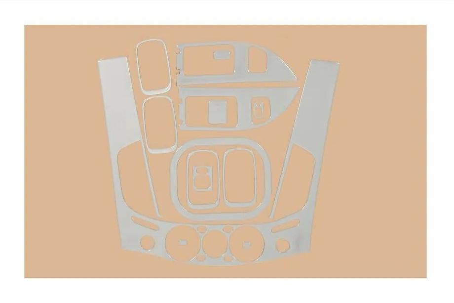 Mitsubishi L200 2006-2015 гг. Накладки на приборную панель V2 (13 деталей) Image