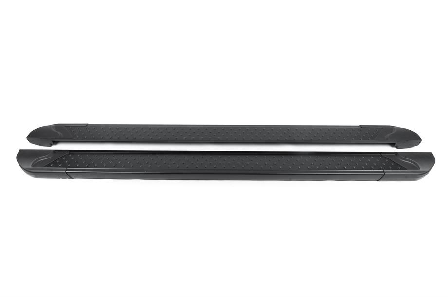 Боковые пороги King Black (2 шт., алюминий) Длина 183 см Фото 1