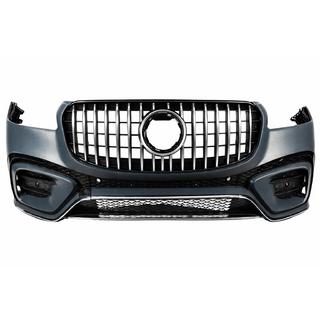 Передний бампер GLS450 в сборе с решеткой GT Panamericana (2025-Design)