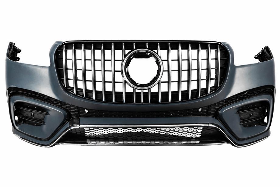 Mercedes GLS X167 2019- гг. Передний бампер GLS450 в сборе с решеткой GT Panamericana (2025-Design) Image
