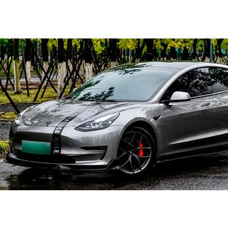 Накладка переднего бампера Lip Turbo (для 2017–2023) Tesla Model 3 2017- гг. фото 3