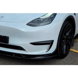 Накладка на передний бампер Lip Fast (для 2020-2024) Tesla Model Y 2020- гг. фото 4