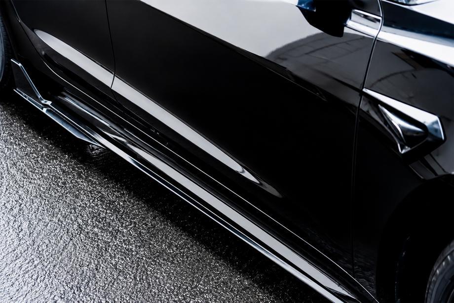 Tesla Model 3 2017- гг. Накладки на пороги Turbo (для 2024+) Image