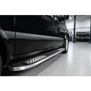 Боковые Подножки Tayga V2 (2 шт., Алюминий) Mercedes Viano 2004-2014 гг.