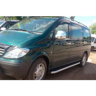 Боковые пороги Fullmond (2 шт., алюминий) Mercedes Viano 2004-2014 гг. фото 4