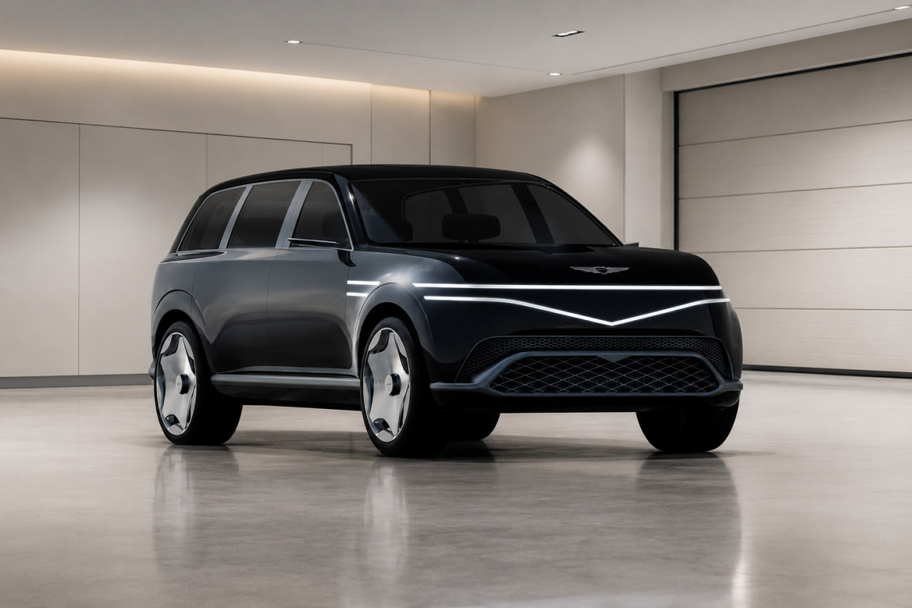 Новый Genesis GV90 заметили на тестах: двери как у Rolls-Royce