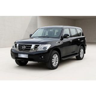 Боковые Подножки Tayga Black (2 шт., Алюминий) Nissan Armada 2016-2024 гг. фото 1