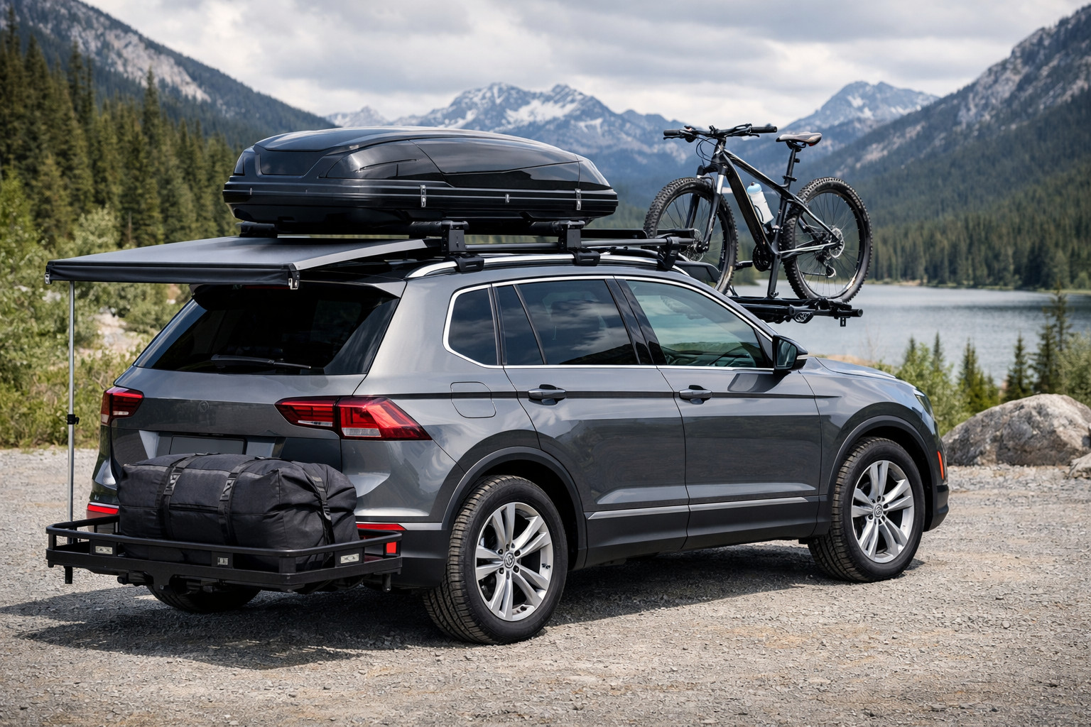 Что установить на Volkswagen Tiguan 2016-2023 для багажа на крыше и поездок