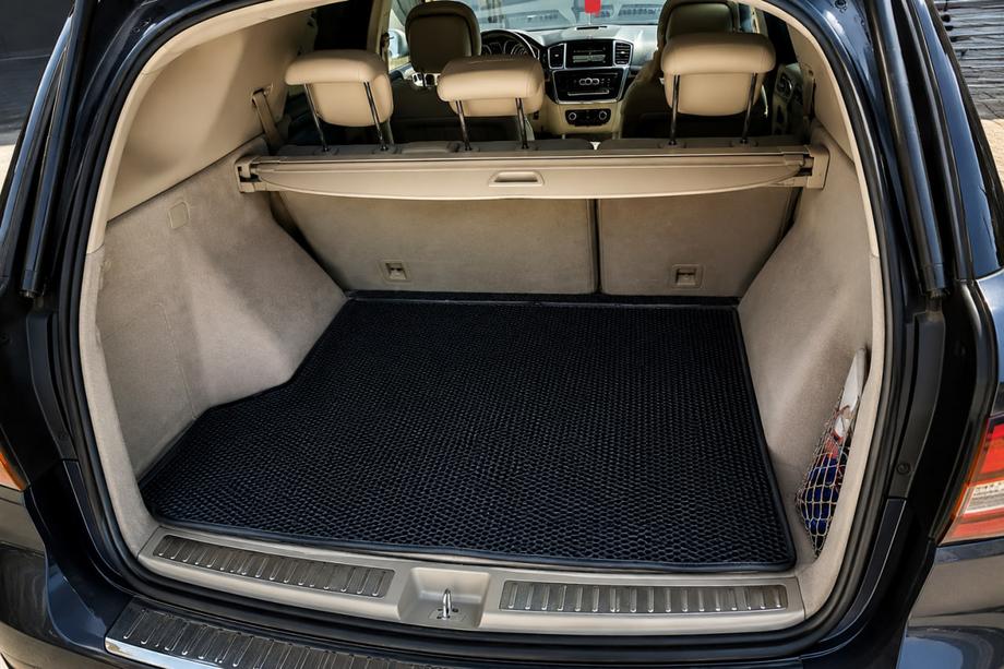 Mercedes GLE/ML class W166 2011-2018 гг. Коврик багажника (EVA, Черный) Image