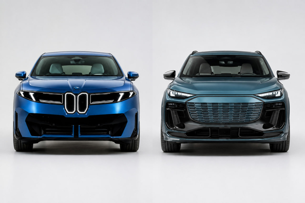 BMW iX3 2026 vs Audi Q6 e-tron 2027: сравнение премиальных электромобилей