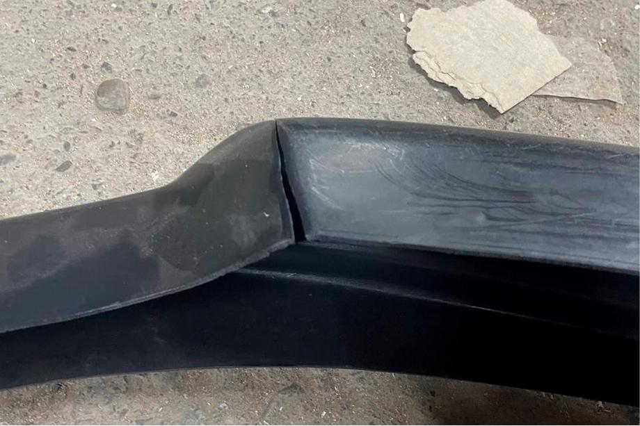 Skoda Octavia III A7 2013-2019 гг. Уценка-2 Передняя lip-накладка DPT V-1 (2013-2017, под покраску) Фото 3