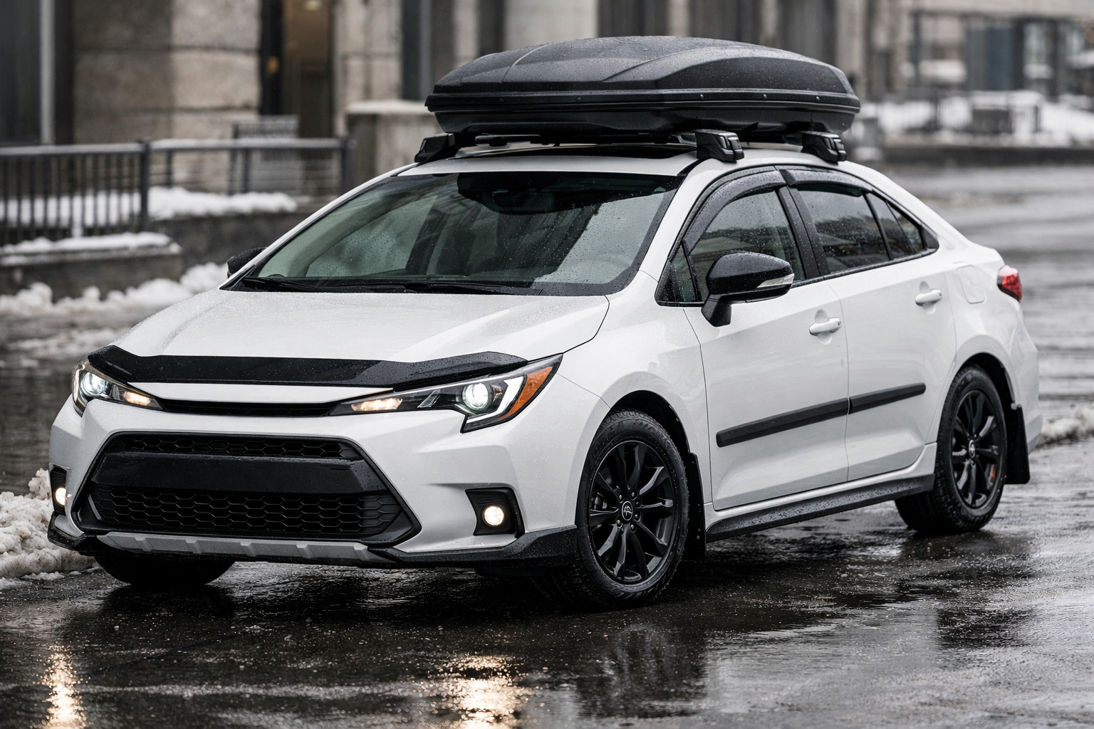 Что поставить на Toyota Corolla 2019+ для города в дождь и слякоть